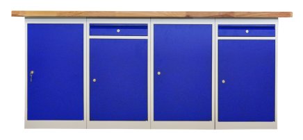 Stół warsztatowy z kontenerkami CE20_D1PD1P