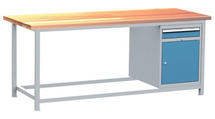 Stół warsztatowy z kontenrkiem, zestaw DPJ 202