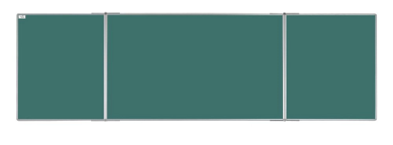 Tablica szkolna trzyczęściowa K 180x120 ZZZZZ - 2