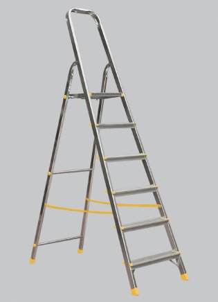 Drabina aluminiowa 4-stopniowa stopnie łącznie z platformą Eurostyle 914 - 6