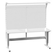 Stół regulowany elektrycznie z tablicą narzędziową