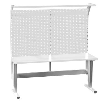 Stół regulowany elektrycznie z tablicą narzędziową