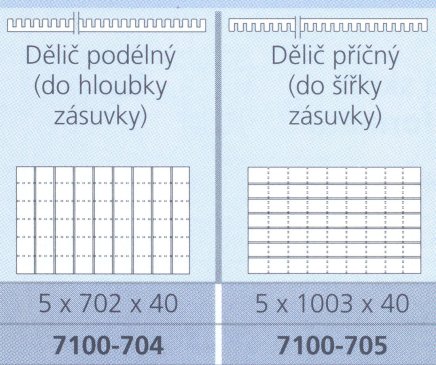 Przegroda podłużna do szafek rysunkowych typu CP - 1