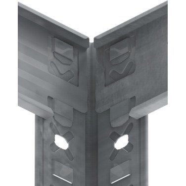 Regał bezśrubowy 150 kg z półkami laminowanymi typu N285Z0 ocynkowany Kovona - 1