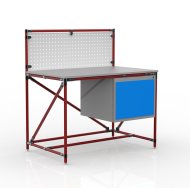 Stół warsztatowy z systemu rurowego z tablicą perforowaną 240408317 (różne warianty) - 2