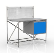Stół warsztatowy z systemu rurowego z tablicą perforowaną 240408317 (różne warianty) - 4