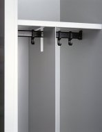 Stała przegroda do oddzielania ubrań czystych i brudnych