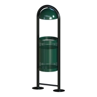 Kosz parkowy z daszkiem 18L LUKAS