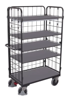 Wózek półkowy z trzema ścianami drucianymi sw-800.305/AG