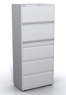 Szafka na dokumenty z drzwiami uchylnymi i szufladami SYC08/2/3