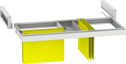 Dwudrzwiowa metalowa szafa z wysuwanymi ramami i półką (różne warianty) - 9