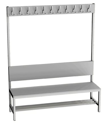 Ławka do szatni - szerokość 1500 mm LAV 15V