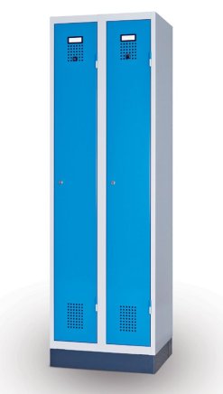 Szafa metalowa z dwojgiem drzwi XS82-18 RAL 7035/5012 - 2