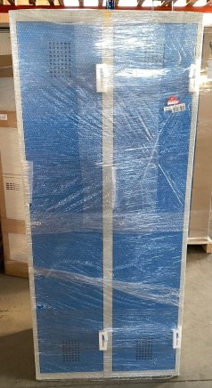 Szafa metalowa z dwojgiem drzwi XS82-18 RAL 7035/5012 - 5