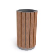 Drewniany kosz na śmieci 60L Luco