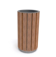 Drewniany kosz na śmieci 60L Luco