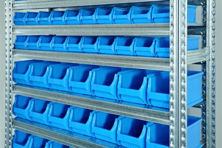 Regał metalowy z plastikowymi pojemnikami 1972 x 1124 x 330 mm 877851009_VAR_5 - 3