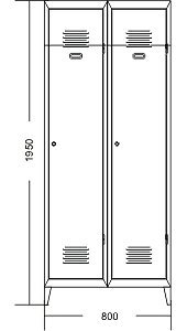 Szafa metalowa A5057 - 2