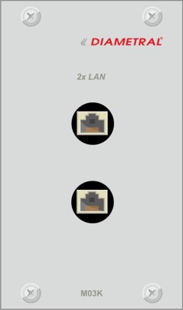 Moduł 2x gniazdo danych