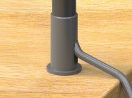 Uchwyt do lampy (montowany na blacie) EKU6