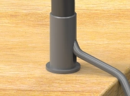 Uchwyt do lampy (montowany na blacie) EKU6