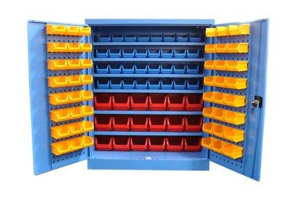 Szafka warsztatowa Kovos ze skrzynkami plastikowymi SPZ_12_0002_C_VAR_4