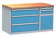 Stół warsztatowy z kontenerkami Kovos, zestaw DPS 112