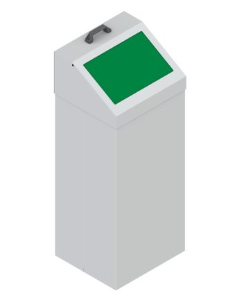 Metalowy kosz na śmieci typu KOS 1266 - 6