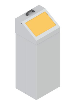 Metalowy kosz na śmieci typu KOS 1266 - 4