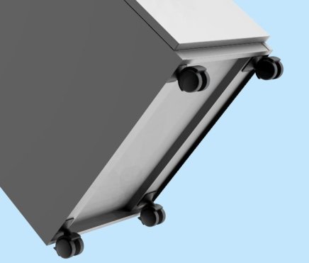 Cokół z kółkami KSZ 3PV - 2