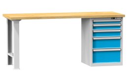 Stół warsztatowy serii H, szerokość 2000, głębokość 700 lub 800, wysokość 880 lub 890 mm (różne warianty)