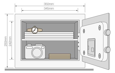 Sejf biurowy Yale High Security YSEB/250/EB1 - 6