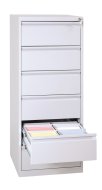 Metalowy kontenerek kartotekowy  A5 - RAL 7035