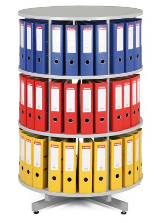 Szafa kartotekowa obrotowa - 3 poziomy - 3