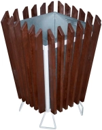 Kosz drewniany - kwadratowy typ 1027