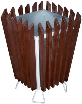 Kosz drewniany - kwadratowy typ 1027