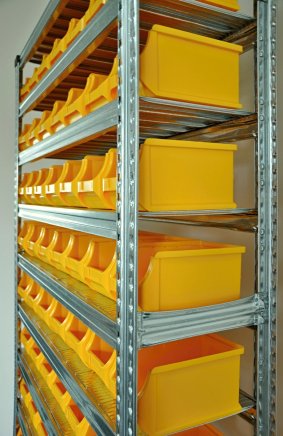 Regał metalowy z plastikowymi pojemnikami 1972 x 1972 x 330 mm 877851018 (różne warianty) - 4