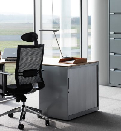 Szafa na dokumenty – drzwi roletowe SYT08/2 - 5