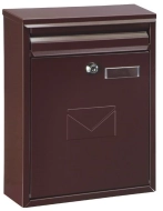 Skrzynka pocztowa Como brązowa