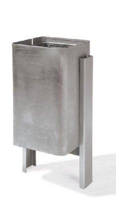 Metalowy kosz na śmieci 70L Antivandal