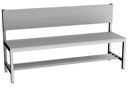 Ławka do szatni LAV 15O - szerokość 1500 mm