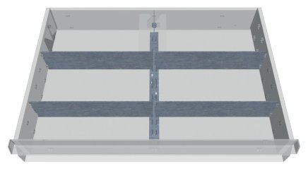 Metalowy podział gniazd 168-144A