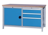 Stół warsztatowy z szufladami i szafką 03.15.17VA