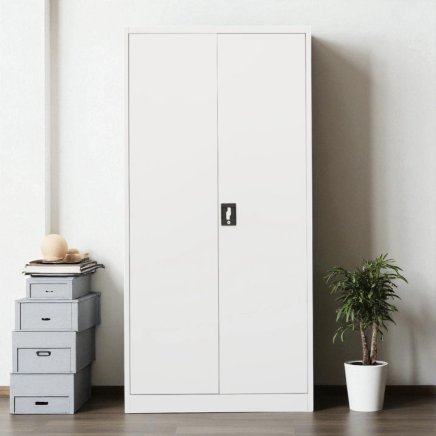 Szafa biurowa metalowa 1950 x 900 x 400 mm C01 biała - 4