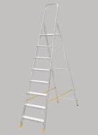 Drabina aluminiowa 8-stopniowa łącznie z platformą Eurostyle 918