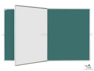 Tablica dwuczęściowa do pisania markerem i kredą - PIVOT KB+KZ (4 modele)