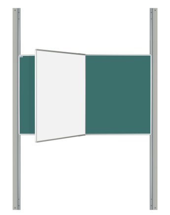 Tablica dwuczęściowa do pisania markerem i kredą - PIVOT KB+KZ (4 modele) - 5