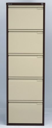 Szafka na dokumenty pięcioszufladowa Bisley BS5E/A4+FLS - komplet z przegródkami - 4