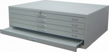 Szafka mapowa - na mapy i rysunki w formacie A0 typu VKS A0A - 4