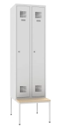Szafa metalowa Sum 320 W z ławką P321 W